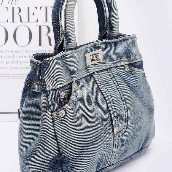 Denim Crossbody Bag - Picture 3 of 4